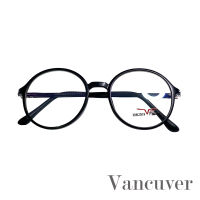 กรอบแว่นตา สำหรับตัดเลนส์ แว่นสายตา แว่นตา Fashion รุ่น Vancuver 6908 สีดำด้าน กรอบเต็ม ทรงรี ขาข้อต่อ วัสดุ พลาสติก พีซี เกรด A รับตัดเลนส์ทุกชนิด ราคาถูก