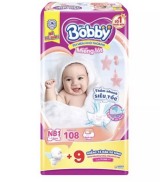 Miếng lót sơ sinh bobby newborn1 108 miếng