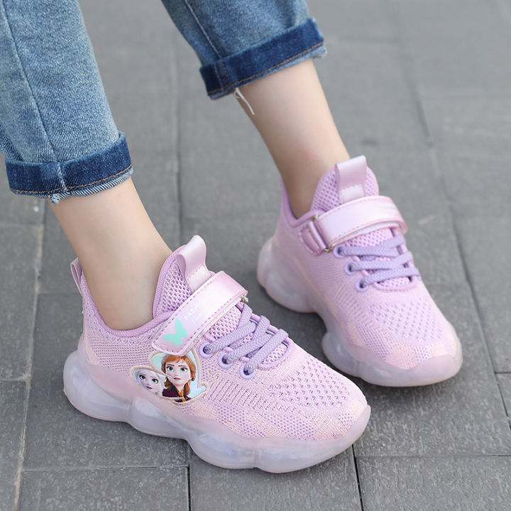 รองเท้าผ้าใบ-mode-korea-รองเท้าเด็กผู้หญิงตาข่ายรองเท้าเจ้าหญิงรองเท้ายาง