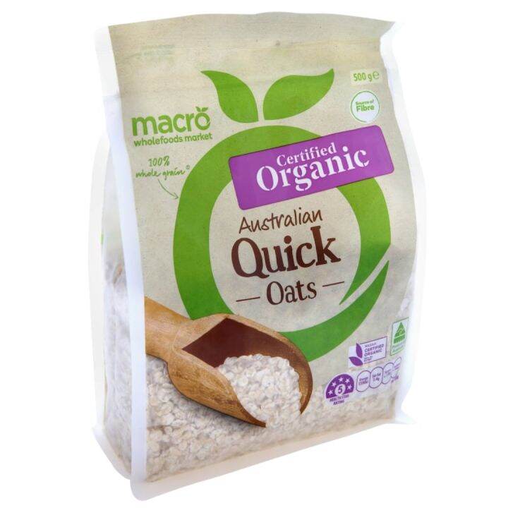 Macro Organic Australian Whole Grain Oats Quick Cook (500g) Lazada PH
