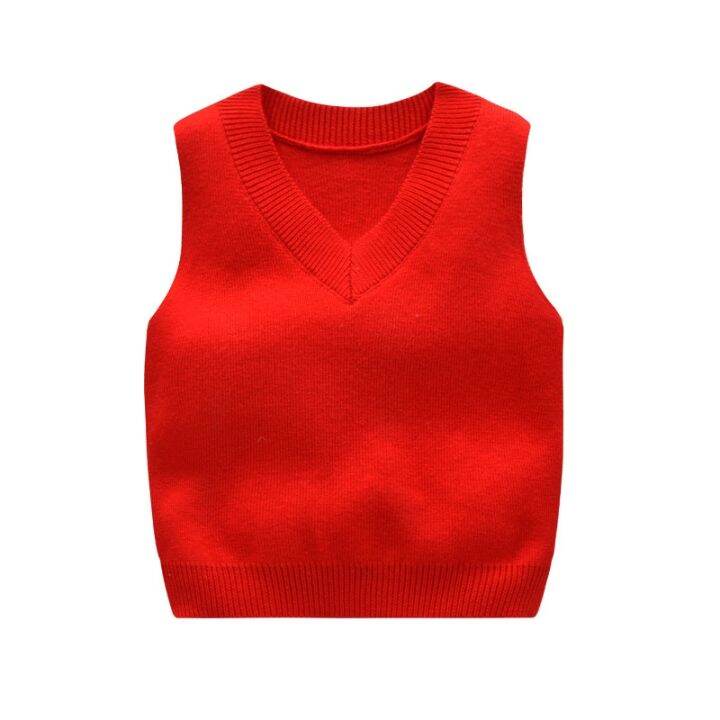 good-baby-store-2018-winter-new-kids-sweater-knitted-vests-for-girls-v-neck-fleece-vest-boy-casual-sleeveless-vest-sweater