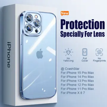 For iPhone 15 Pro Max 14 13 12 11 Pro Max XS XR 87 Plating Clear SHOCKPROOF  Case