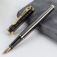 1Pcs Luxury Office Fountain Pen Metal 0.5mm Iridium Nib Ink Pens Business Signing pen School Office Supplies
