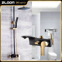 Zloon ที่มีคุณภาพสูงทองแดงทองเหลืองอาบน้ำก๊อกน้ำชุดฝักบัว SDSN แพลทินัมห้องน้ำห้องอาบน้ำฝักบัวฝนหัวฝักบัวสปาอาบน้ำชุดฝักบัว