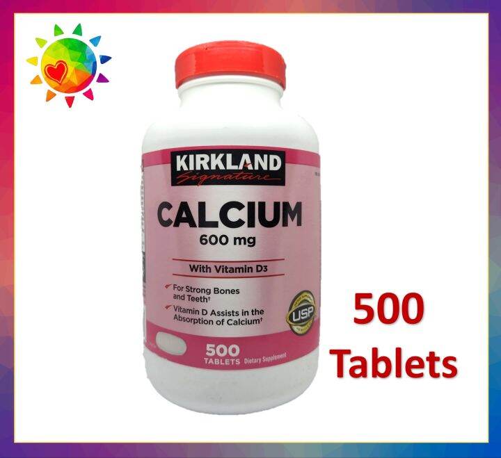 Kirkland Signature Calcium 600 mg + D3 500 tablets Lazada PH