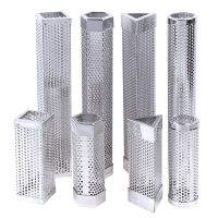 BBQ Stainless Steel Accessories Meshes Round Sqaure Perforated Mesh Smoker Tube Grill Generator Smoker Filter Tool