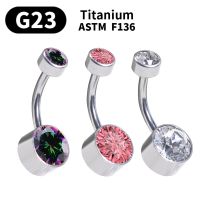 【CW】 Titanium Rings Piercing Stone Belly Fashion Navel Jewelry for Wholesal