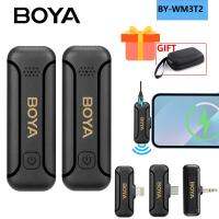 BOYA BY-WM3T2 Condenser Wireless Lavalier Lapel Microphone for PC Computer Laptop Smartphone iPhone DSLR Youtube Streaming Vlog