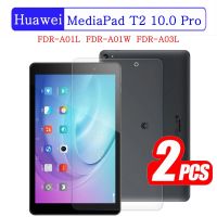 【ขวดอิเล็กทรอนิกส์】 (2แพ็ค) Huawei MediaPad T2 10.0 Pro กระจกนิรภัยสำหรับ9ชม. FDR-A01L FDR-A01W FDR-A03L ปกป้องหน้าจอฟิล์มแท็บเล็ต