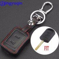 gfhsdfgg jingyuqin Remote 2 Buttons Leather Car Key Case Cover For Opel Corsa Combo Meriva Remote Styling Cover Case Holder