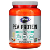 now Foods Sports Pea Protein Vanilla Toffee 2 lbs (907 g) with BCAAs No Soy No Dairy