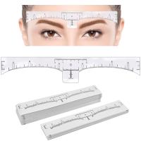 【YF】 50/30/10pcs Tattoo Eyebrow Ruler Sticker Disposable Position Guide with Brow Shape for Makeup Tools