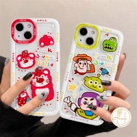 เคสสำหรับ Redmi 10 10A A1 9T 9C NFC 9A Note11 Note9 Note10 Note10s Redmi Note 11 10 11S 10S 9การ์ตูนสตรอเบอร์รี่หมีน่ารัก Lotto ฝาหลังซองนุ่มกันกระแทก