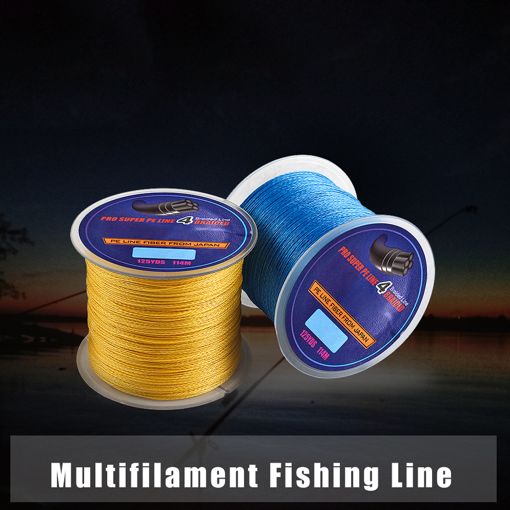 114M PE Braided Wire Fishing Line 125Yards 8-60LB Incredibly Strong Fiber Line 