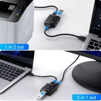 USB Switch KVM USB HUB 3.0 Switcher Selector KVM Switch for PC Keyboard Mouse Printer 1 PC Sharing 2 Devices USB Switch