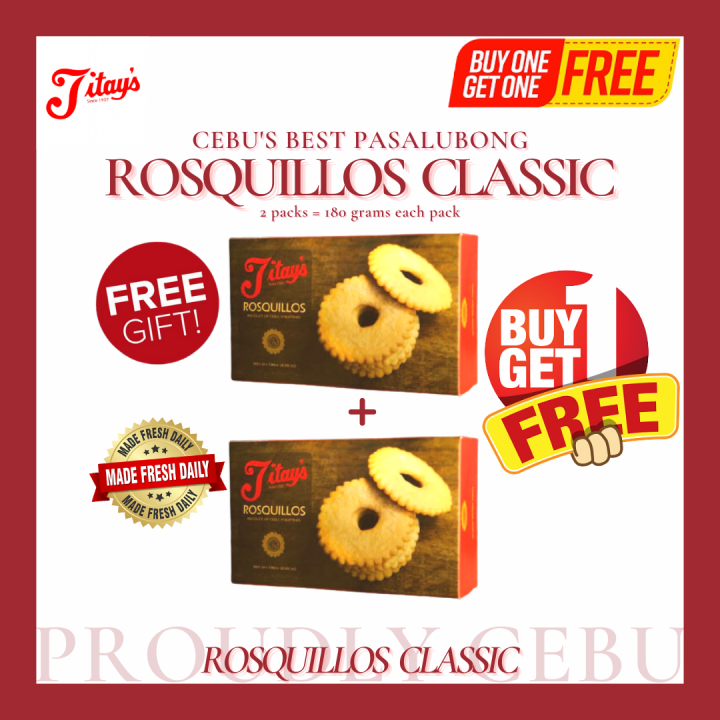 Buy One Take One of Titay's Rosquillos of Cebu Classic Cookies from