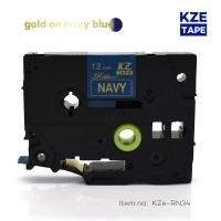 【2023】 Global Deals Tze-RN34บนป้ายริบบิ้นซาตินสีกรมท่าขนาด12มม. * 4ม. เทปสำหรับบราเทอร์เครื่องพิมพ์ริบบิ้น P-Touch Tz-RN34 TZ-RN34 RN34 TZe