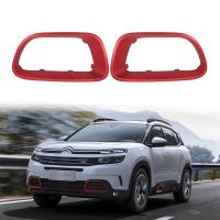 1Pair Car Front Bumper Decorative Frame Angel Eyes Refit for Citroen C5 Aircross 9817829477 9817829377 Red