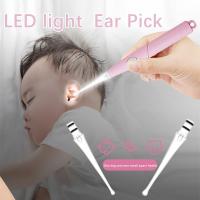 Baby Ear Cleaner Ear Wax Removal Tool Flashlight Earpick Ear Cleaning Earwax Remover Luminous Ear Curette Light Spoon Health Accessories