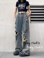 Zoey.Studio กางเกงยีนส์ กางเกงขายาว กางเกงคาร์โก้ผู้หญิง กระชับ ความสะดวกสบายความสะดวกสบาย ลำลอง 2023 NEW WNK2390VNZ 37Z230913