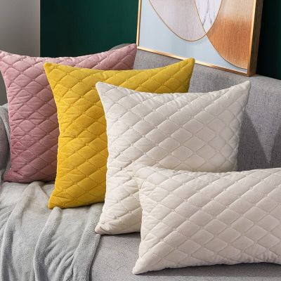 45x45cm Home Velvet Throw Pillow Cases Cover Decorative Multi-color Optional Pillow Cushion Covers Simple Diamond Sofa Pillow Case
