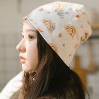 Confinement cap postpartum spring and autumn 34 months pregnant women pure cotton cap puerpera confinement windproof spring thin headscarf headband