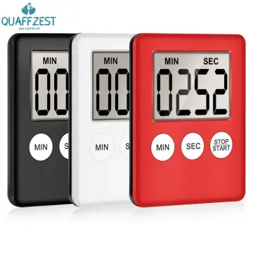 Kitchen Mini Digital Timer Big Digital Loud Alarm Magnetic Backup Stand  with Large LCD Display for Cooking Baking Sports Games