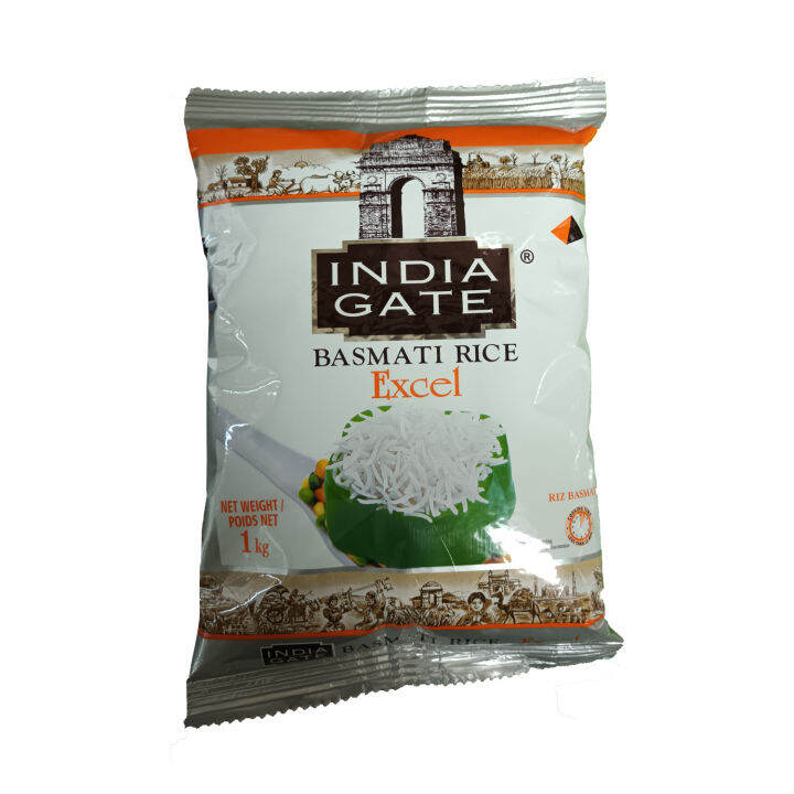 India Gate Basmati Rice Excel 1kg (Long Grain) Lazada PH