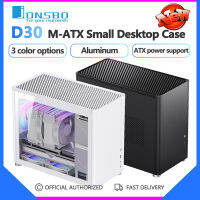 Jonsbo เคส D30สำหรับ M-ATX,เคสอลูมิเนียมด้านข้างโปร่งใสกรอบโครงขนาดเล็กการ์ดแสดงผลทรงยาวโต๊ะสำนักงาน ATX เคสสำหรับตั้งโต๊ะ