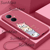 เคสป้องกันซิลิโคนของสุนัขน่ารักเคสโทรศัพท์เบาบาง V29 Vivo