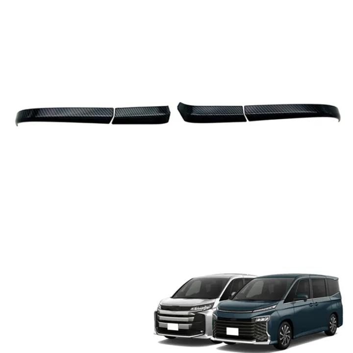 4Pcs ABS Carbon Fiber Side Rearview Mirror Strip Cover Trims Sticker ...