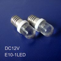 【☸2023 New☸】 yanjina85828158 คุณภาพสูงไฟนำร่อง E10 Led ไฟสัญญาณ Led E10 12V E10ไฟแสดงสถานะ Led 10 V ไฟ Led E10ชิ้น/ล็อต