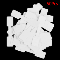 ZLL 50/100pcs BLANK Price Tags สร้อยคอแหวนเครื่องประดับป้ายสติกเกอร์กระดาษ