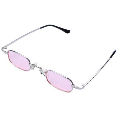 Retro Punk Glasses Clear Square Sunglasses Female Retro Sunglasses Men Metal Frame