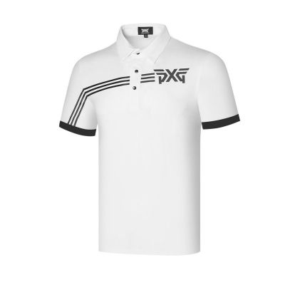 New PXG golf clothing short-sleeved T-shirt mens sports polo shirt ball summer breathable top golf