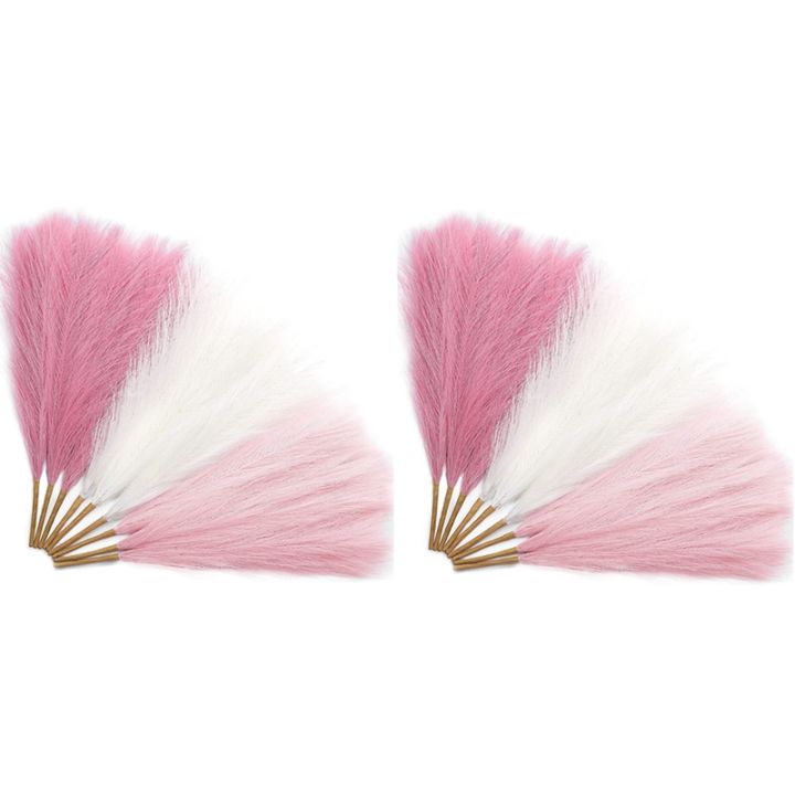 18pcs-pampas-grass-pink-17-7-inch-artificial-pampas-grass-faux-pink-pompas-grass-decor-grass-blush-boho-decoration