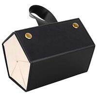 1 Pieces Multiple Travel Sunglasses Organizer Case PU Leather Hanging Foldable Eyeglasses Case Storage Box for Men Women