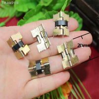 ✙┅ Yellow Metal Cabinet Luggage Mini HingeMake Up Box Decoration Hinge with SpringsAntique Vintage Old Style20x18mm50Pcs