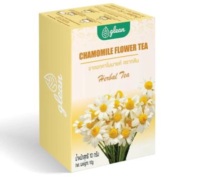 Glean Chamomile Flower Tea ชาดอกคาโมมายด์ 10 ซอง ตรา กลีน (10 Tea Bags)