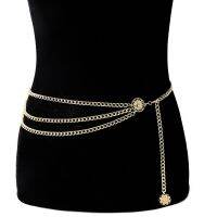 HOT★Retro Chain Belts for Women Waistbands Multilayer Long Tassel for Dress Waist Chain Belts Rhinestone Crystal Belly Chain