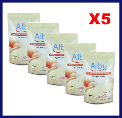 (สินค้าใหม่หมดอายุอีก 2ปี) แพ็ค (5 ถุง) จัดส่งฟรี ไข่ขาวผง อัลบูควิก ขนาด 1,000 กรัม Albumin โปรตีนจากไข่ขาวอัลบูมิน Albu Quik ผู้ป่วยติดเตียง