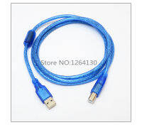 【No-profit】 ODM Auto Parts 0.25M-1.5M 5FT สายเคเบิลต่อ2.0 USB ตัวผู้ไปยังเครื่องพิมพ์ตัวผู้โปร่งใสสีน้ำเงิน Am/bm