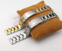 Dow international three beads solid stainless steel strap steel bracelet 14 - 32 mm models: general steel with 40