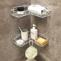 ☊❁✠ Bathroom Shelf Shower Shelf Shampoo Storage Rack Kitchen Storage Holder Wall Mounted Shower Organizer Bathroom Accessories