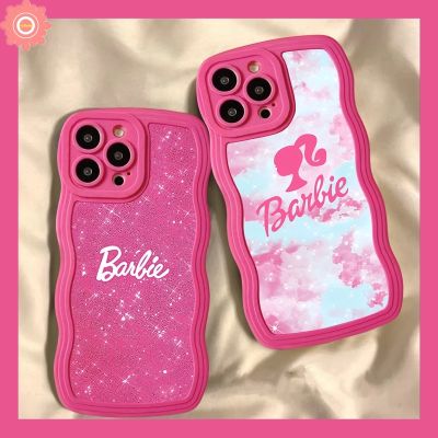 เคสโทรศัพท์มือถือ แบบนิ่ม ลายบาร์บี้ สีแดงกุหลาบ สําหรับ IPhone 7Plus XR 13 14 12 XS X 7 6s 8 6 2020