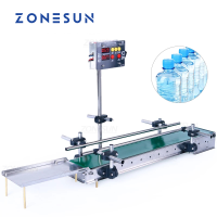 ZONESUN เข็มขัดอัตโนมัติขนาดเล็กควบคุมดิจิทัลอัตโนมัติกันน้ำสายพานลำเลียงสำหรับ Liquid Filling Machine