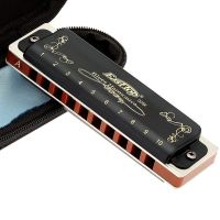 Diatonic Harmonica 10 Holes Blues Mouth Organ of C A Musical Instruments Color CombT008K