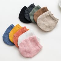 【YD】 1Pair Forefoot Half Foot Toe Cover Socks Invisible No Show Female Breathable Cotton Color