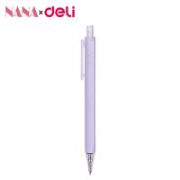 NANA ปากกาลูกลื่น ปากกาหมึกดำ ปากกาเจล 0.5มม. หมึกดำ เปลี่ยนไส้ได้ แบบกด ส่งแบบสุ่มสี 3ด้าม 5ด้าม