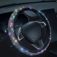 【YF】 Car Steering Wheel Cover With Crystal Diamond Sparkling Suv Protector Vehicle Auto Decoration For Women Girls